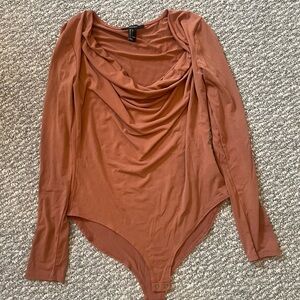 Women's Rust Long Sleeve Bodysuit